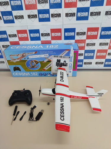 Avión Teledirigido 2,4GHz con Giroscopio – Modelo RC para Principiantes, Vuelo Estable y Automático JAMARA Cessna 182